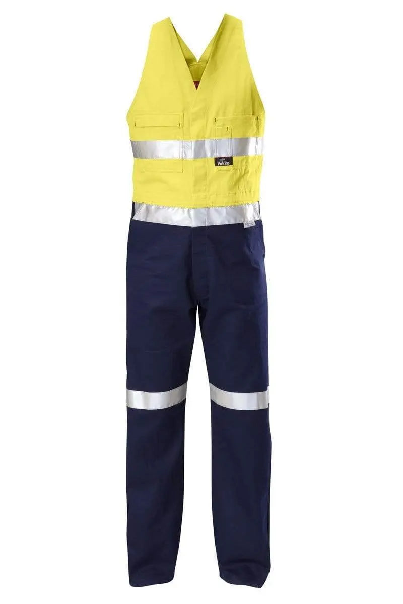 Hard Yakka A Back Reflective Taped Hi Vis Overall Y01055 Metro Workwear.